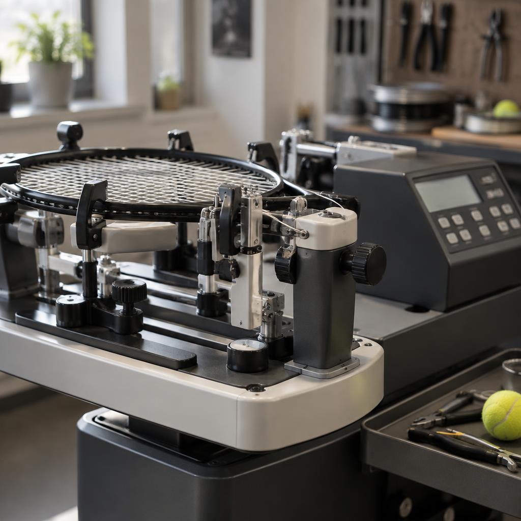 Elektronische Besaitungsmaschine im Atelier – Signum Pro Style